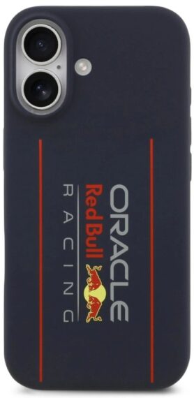 Red Bull Silicone Vertical Logo MagSafe Zadní Kryt pro iPhone 17 Navy