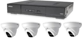 AVTECH 1x DVR DGD1005AV a 4x 2MPX Dome kamera DGC1004XFT