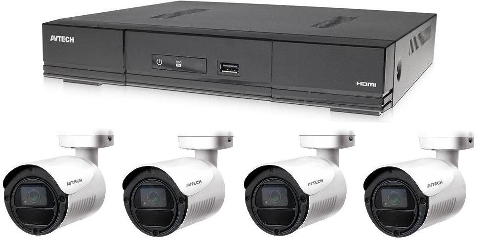 AVTECH 1x DVR DGD1005AV a 4x 2MPX Bullet kamera DGC1105YFT
