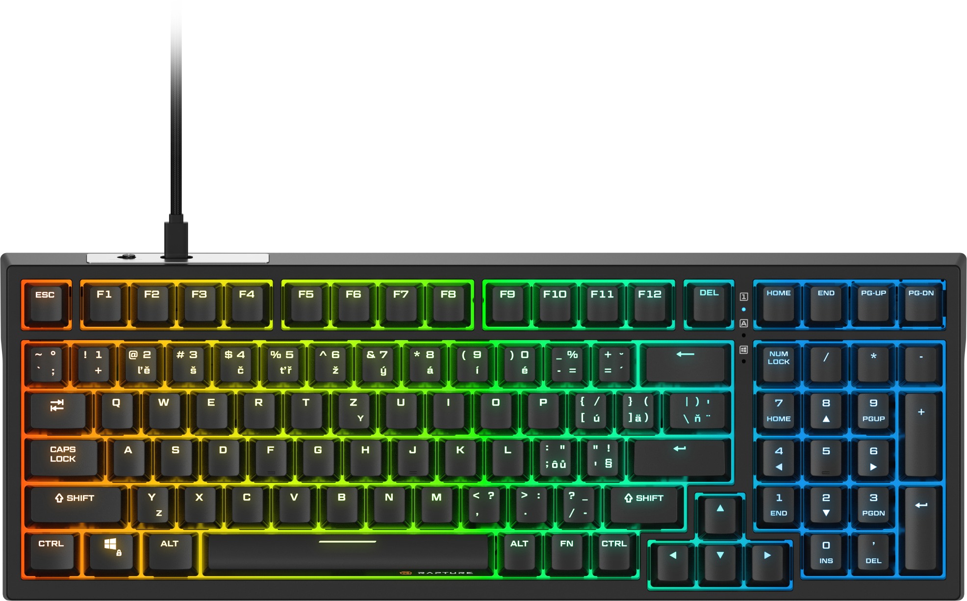 Rapture FOXTROT Wired, Gateron G Pro 3.0 Red, černá - CZ/SK