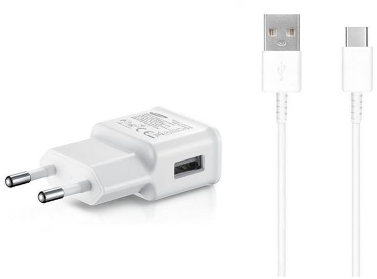 Samsung cestovní nabíječka 15W + USB-C datový kabel White (Bulk)