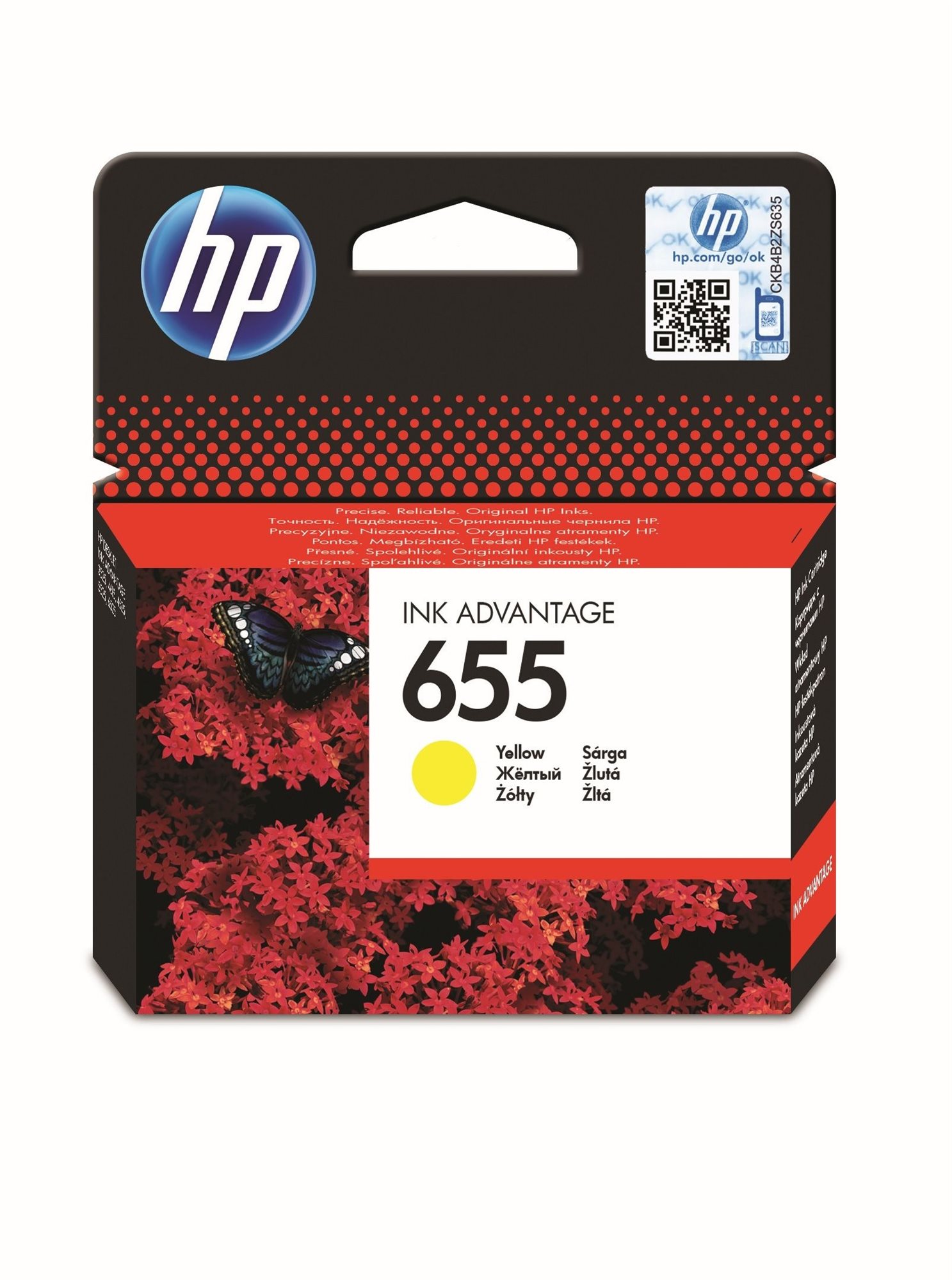 HP CZ112AE č. 655 žlutá