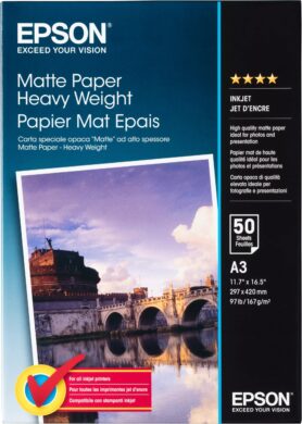 Epson Matte Paper Heavy Weight - DIN A3+ - 167g/m2 - 50 listů