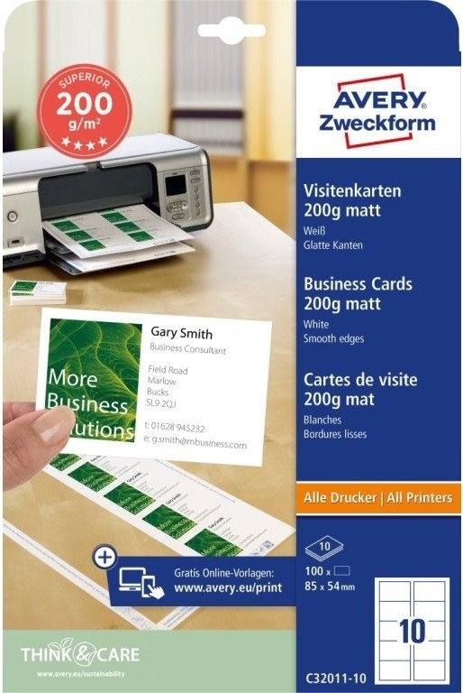 Avery Zweckform C32011-10 Vizitkový papír