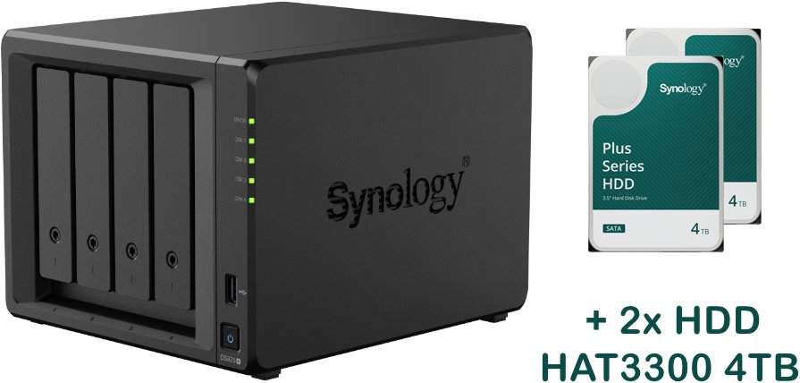Synology DS925+ 2x HAT3300-4T (8TB)