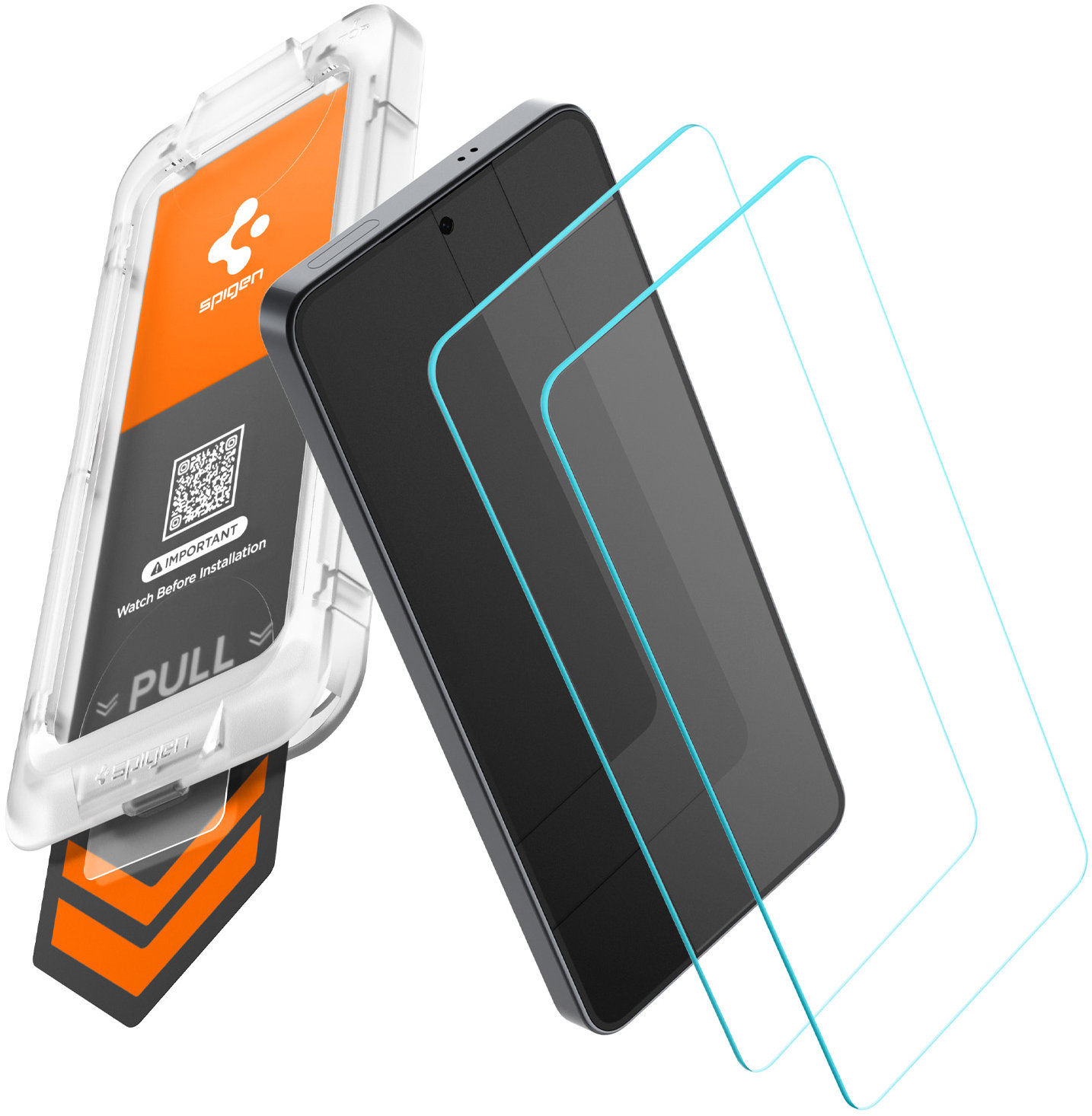 Spigen Glass tR EZ Fit Pro HD 2 Pack Transparency Samsung Galaxy S26