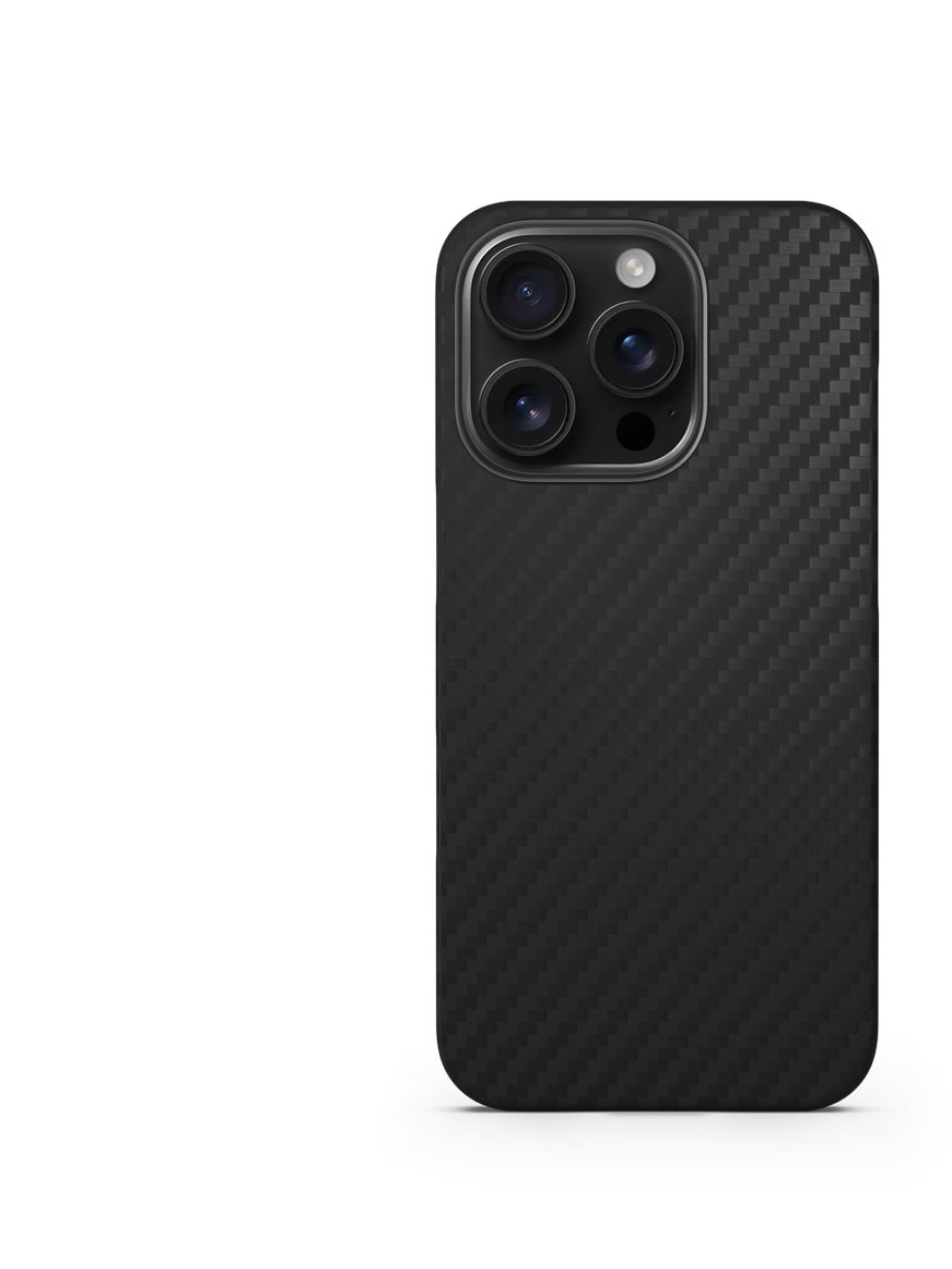 Spello Carbon+ magnetický kryt iPhone 16 Pro Max - černá