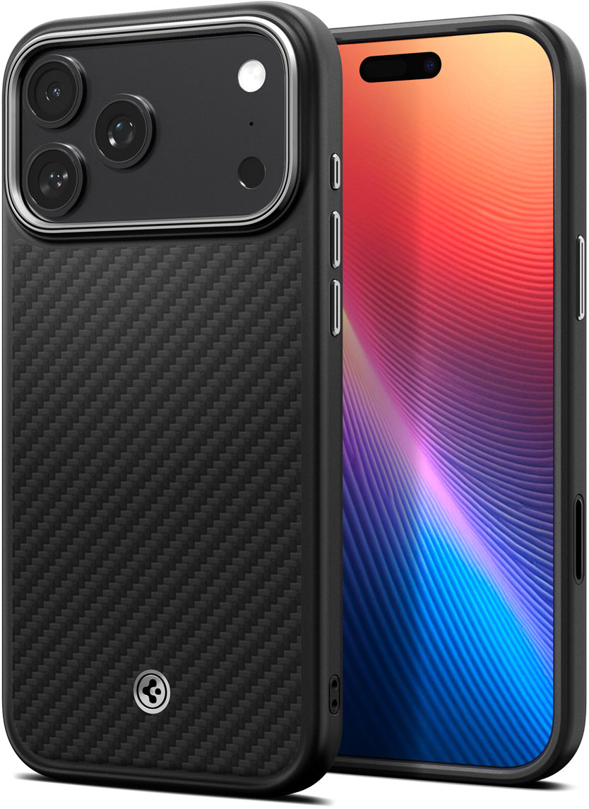 Spigen Enzo Aramid T Black Silver iPhone 17 Pro Max