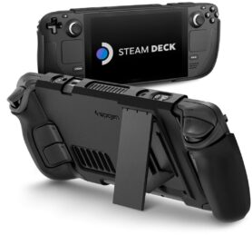 Spigen Thin Fit with Kick Stand Black Steam Deck