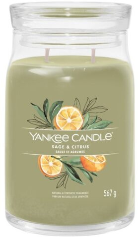 YANKEE CANDLE Signature sklo 2 knoty Sage & Citrus 567 g