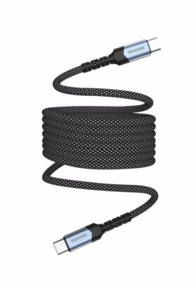 Swissten magnetický kabel samonavíjecí USB-C / USB-C 1 m
