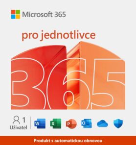 Microsoft 365 pro jednotlivce na 12 měsíců (s automatickou obnovou)