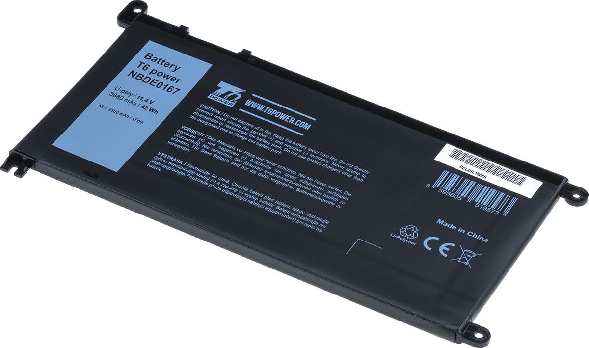 T6 Power pro Dell Inspiron 13 5379 P69G001, Li-Ion, 3680 mAh (42 Wh), 11,4 V