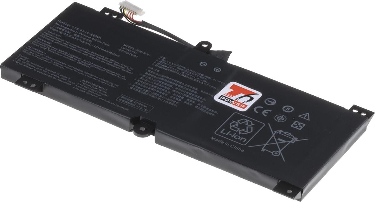 T6 Power pro notebook Asus C41N1731, Li-Poly, 15,4 V, 4335 mAh 66 Wh