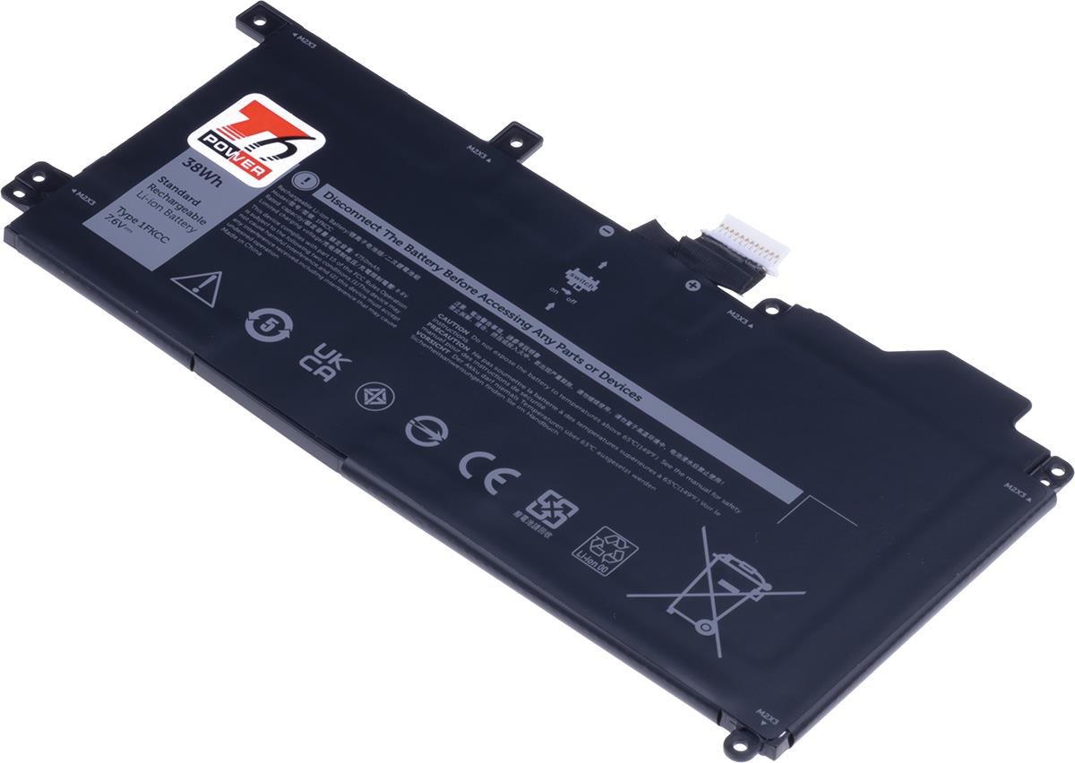 T6 Power pro Dell Latitude 12 7200 2in1, Li-Poly, 7,6 V, 5000 mAh (38 Wh), černá
