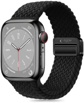Tech-Protect Nylon Mag na Apple Watch 44 / 45 / 49 mm, černý
