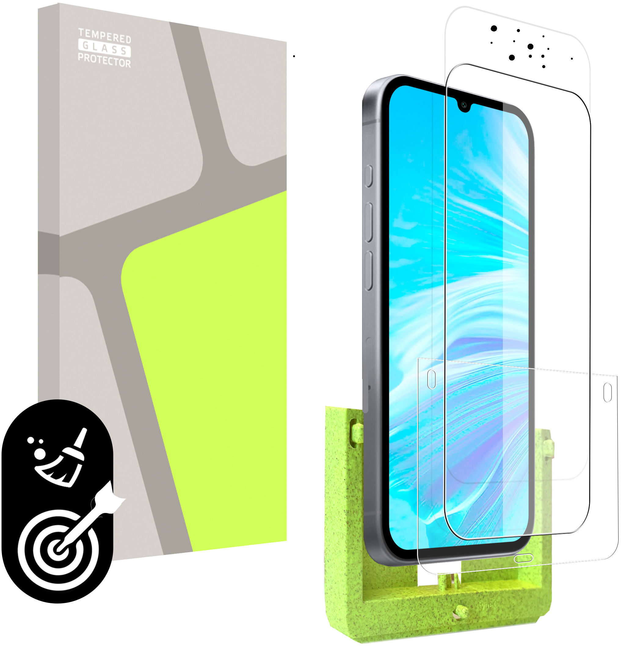 TGP pro Samsung Galaxy A17 / A26 / A16 (SAMOINSTALAČNÍ APLIKÁTOR) kompatibilní s pouzdrem