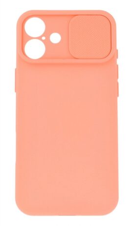 TopQ Camshield Soft na iPhone 16 Plus lososový