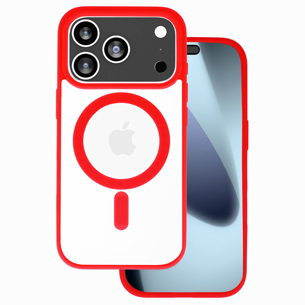 TopQ Acrylic Color Magsafe pro iPhone 17 Pro Max red