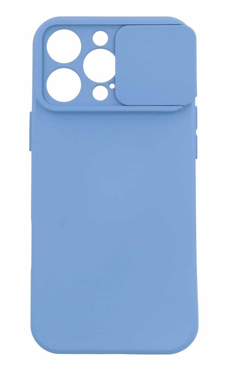 TopQ Camshield Soft na iPhone 16 Pro Max světle modrý