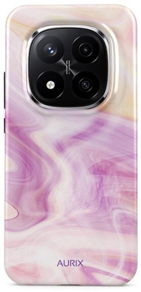 TopQ Kryt AURIX Xiaomi Redmi Note 14 Pro+ 5G pevný Pinky Wave 140183