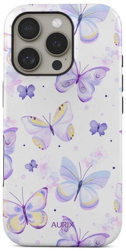 TopQ Kryt AURIX MagSafe iPhone 16 Pro Butterflies 133553