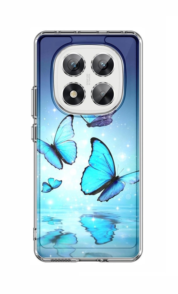 TopQ Kryt Image Xiaomi Redmi Note 14 Pro 5G pevný Modří motýlci 136788
