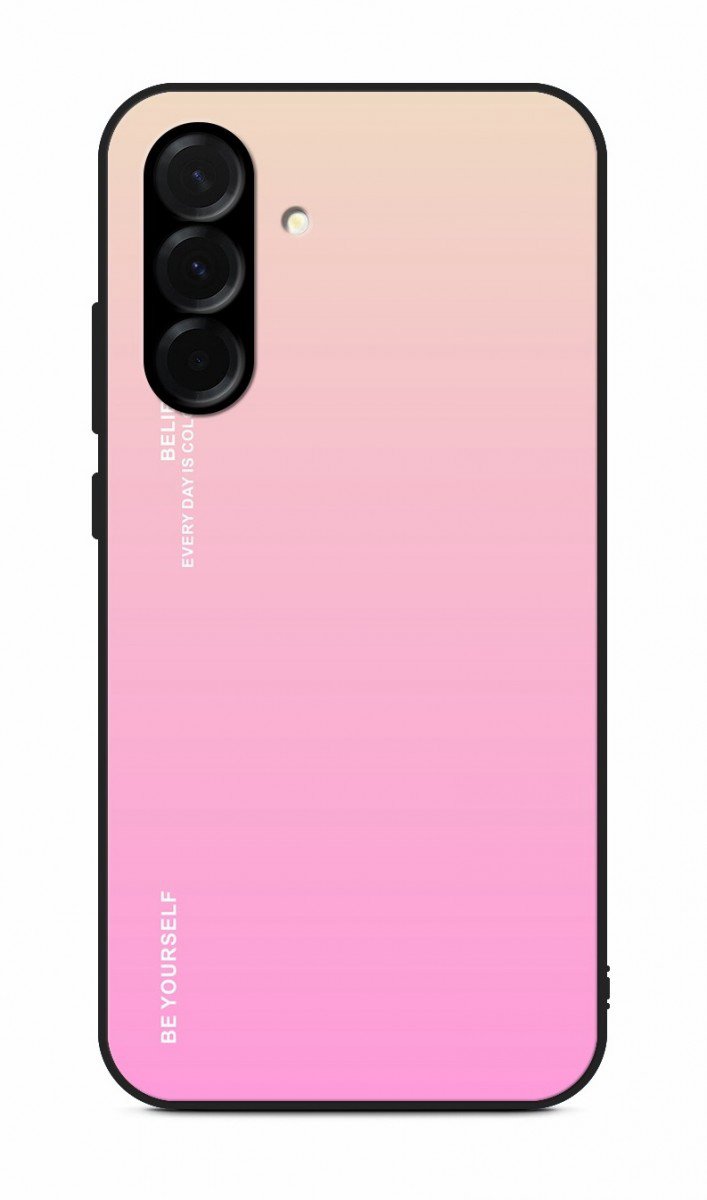 TopQ Kryt LUXURY Samsung A56 pevný duhový meruňkový 138563