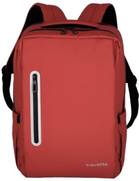 Travelite Basics Boxy backpack Red
