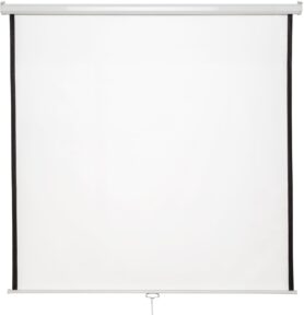 Tectake Nástěnné projekční plátno roletové - 152×152 cm