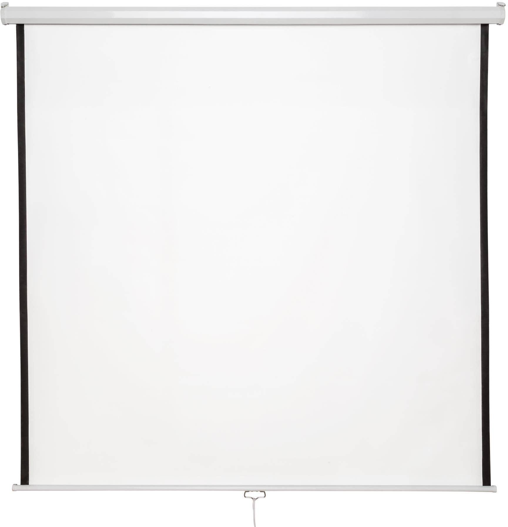 Tectake Nástěnné projekční plátno roletové - 152×152 cm