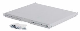 Triton RAX-UP-650-A4 - 19“ Police s perforací 1U 650mm, integrované podpěry
