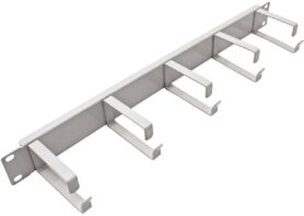 Value 19" vyvazovací panel 1U, jednostranný, 5x kovový třmen "G", šedý