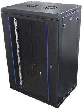 Value 19" rozvaděč 18U, závěsný, stavebnice, š. 600, h. 450, černý