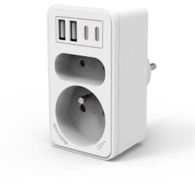 VELAMP Zásuvková rozdvojka s USB