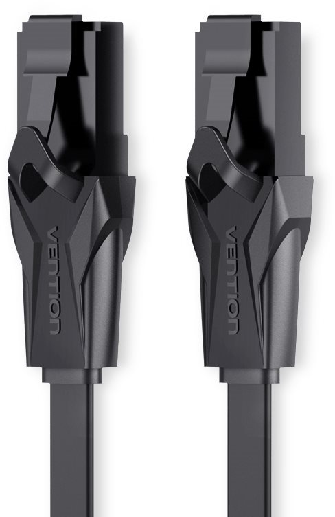 Vention Flat CAT6 UTP Patch Cord Cable 5m Black
