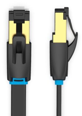Vention Flat Cat.8 Patch Cable 3m Black