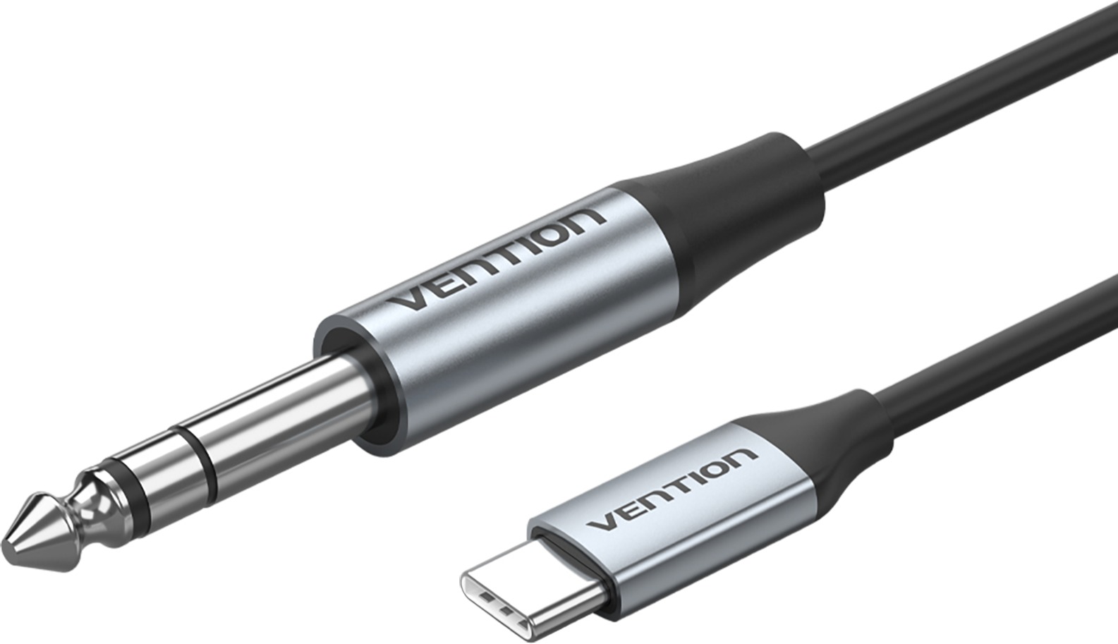 Vention USB-C Male to 6.35MM Male with DAC Audio Cable 1M Gray