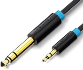 Vention 6.3mm Jack Male to 3.5mm Male Audio Cable 3m Black