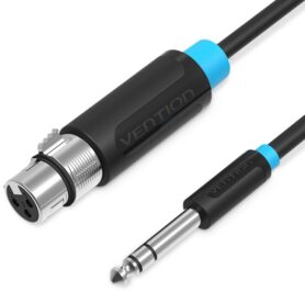 Vention 6.3mm Male to XLR Female Audio Cable 3m Black