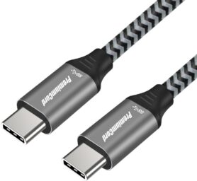 PremiumCord Kabel USB 3.2 Gen 1 USB-C male - USB-C male, bavlněný oplet 0,5m