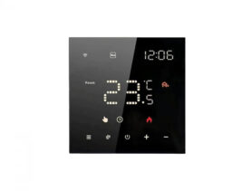 Eurokomp E6263 Termostat WiFi Tuya 16 A, černý