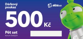 Tištěný dárkový poukaz Alza.cz na nákup zboží v hodnotě 500 Kč