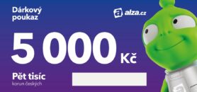 Elektronický dárkový poukaz Alza.cz na nákup zboží v hodnotě 5000 Kč