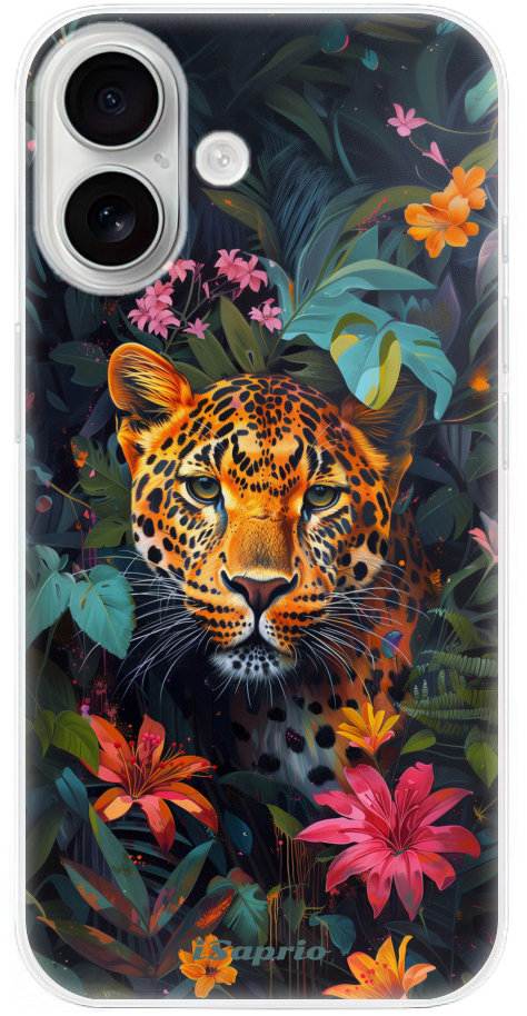 iSaprio Flower Jaguar pro iPhone 16