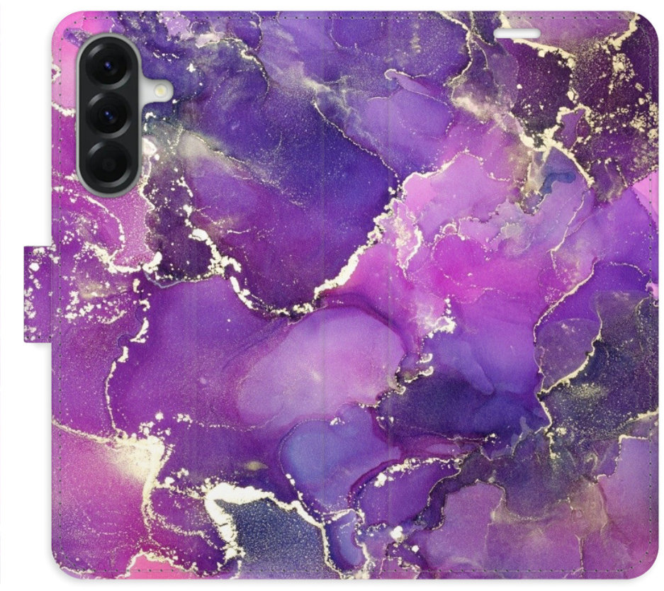iSaprio Flip pouzdro Purple Marble pro Samsung Galaxy A56