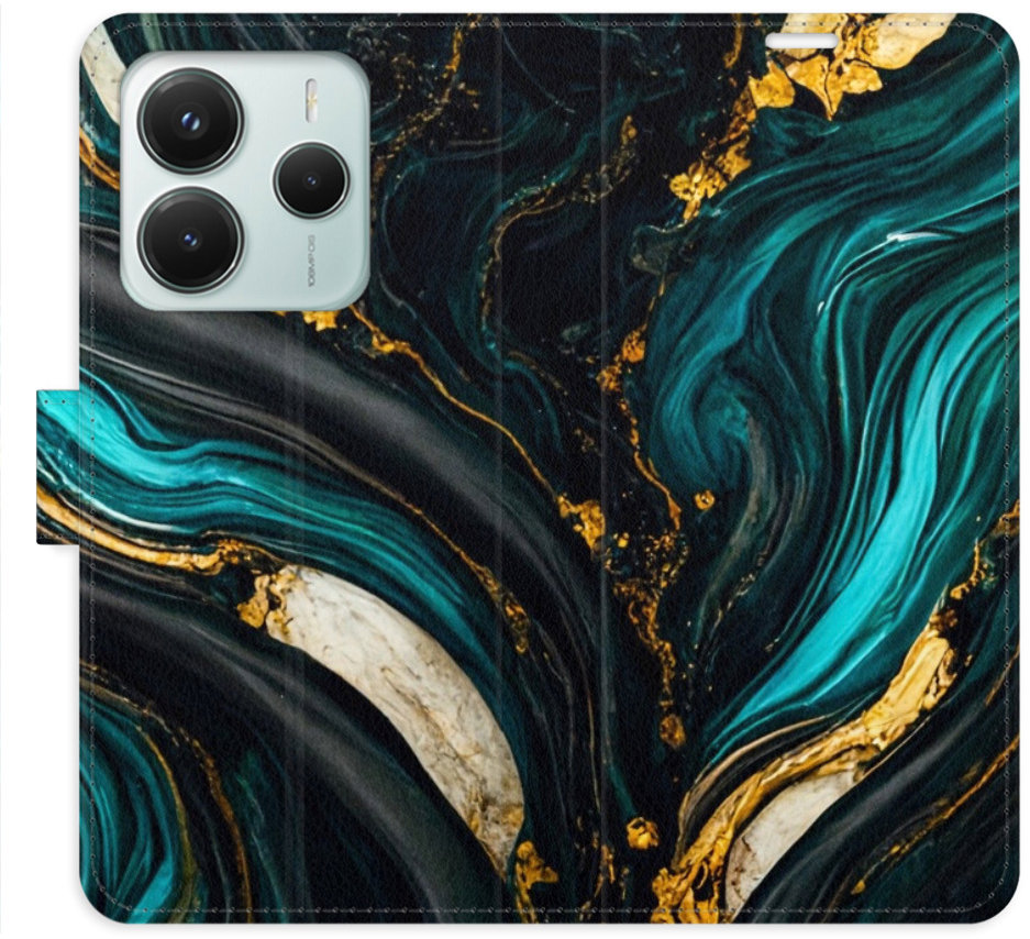 iSaprio Flip pouzdro Dark Paint pro Xiaomi Redmi Note 14 5G