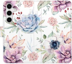 iSaprio flip pouzdro Succulents Pattern pro Samsung Galaxy S24