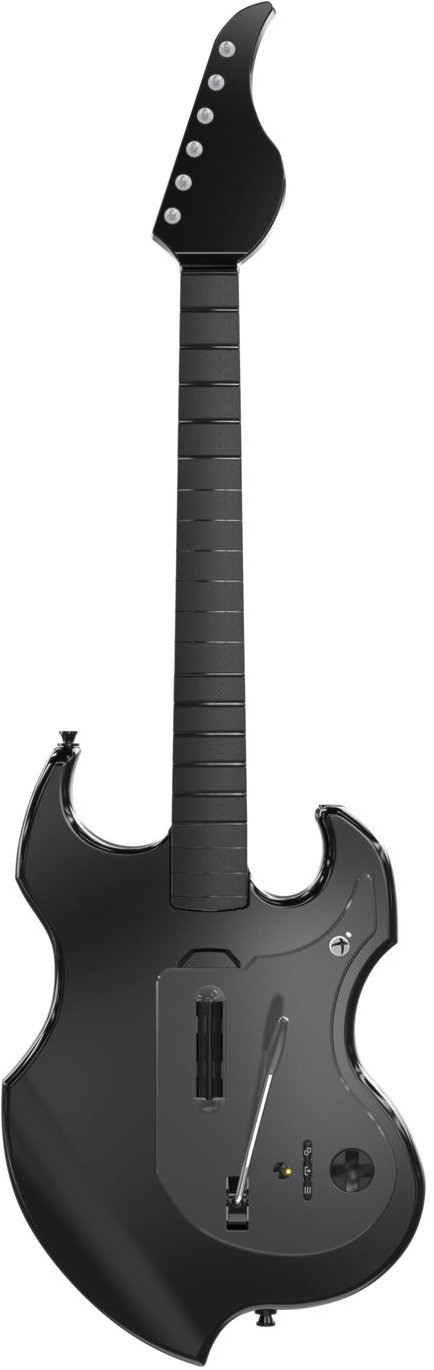 PDP Riffmaster Wireless Guitar, bezdrátový kytarový ovladač pro Xbox Series X|S, Xbox One, PC, černá
