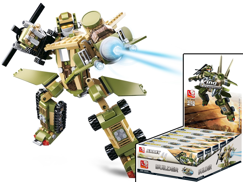 Sluban Builder M38-B0636 King of Land Force 6 into 1